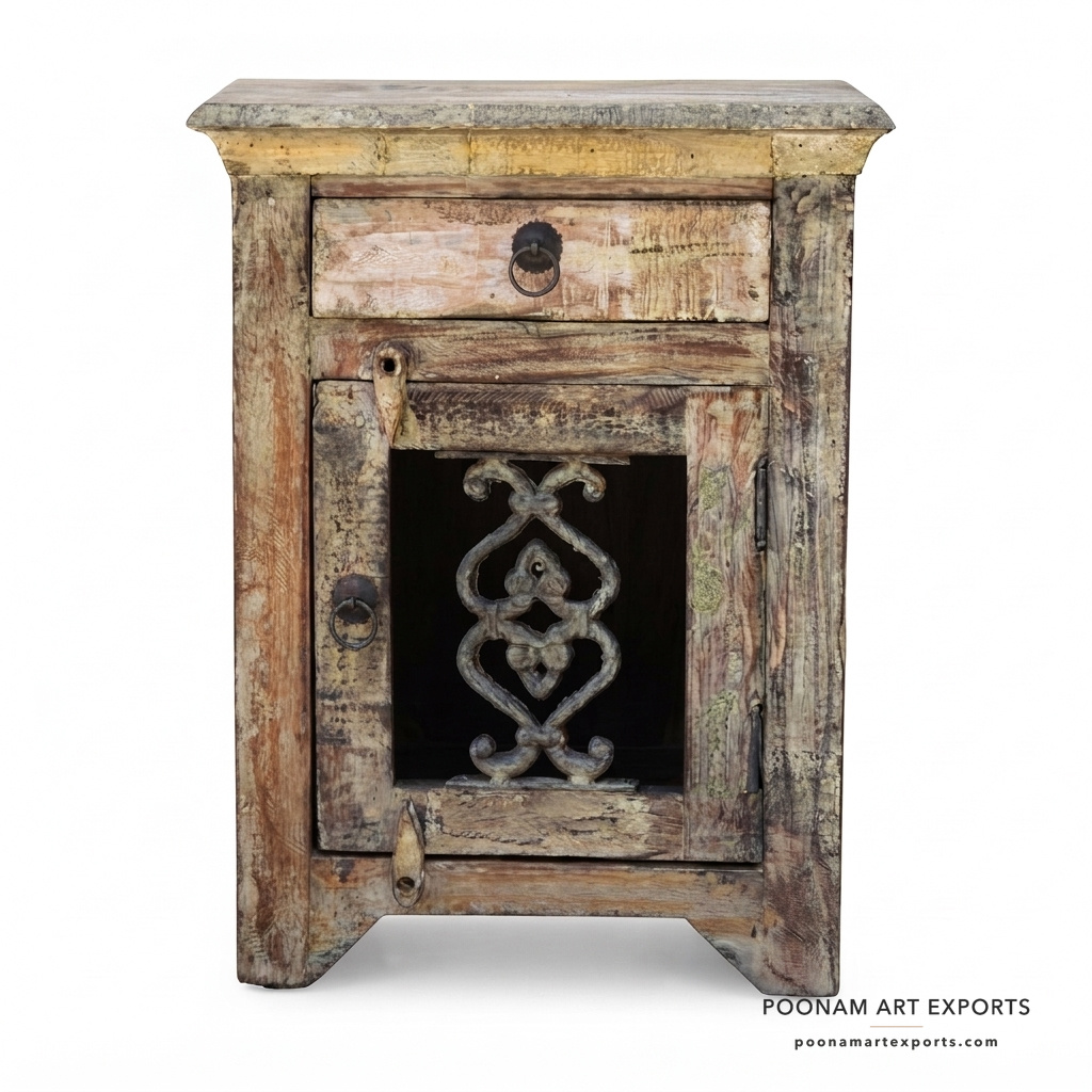 Vintage Wooden Nightstand