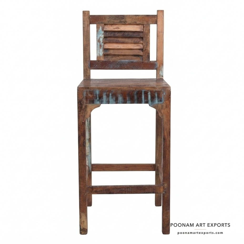 Commercial Reclaimed Bar Chair